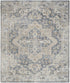 9' X 12' Gray Oriental Power Loom Area Rug