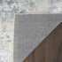 7' X 9' Blue Oriental Power Loom Distressed Washable Area Rug