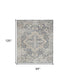 9' X 12' Gray Oriental Power Loom Area Rug