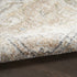 8' X 10' Beige Oriental Power Loom Washable Area Rug