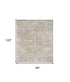 8' X 10' Beige Oriental Power Loom Washable Area Rug