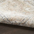 8' X 10' Beige Oriental Power Loom Washable Area Rug