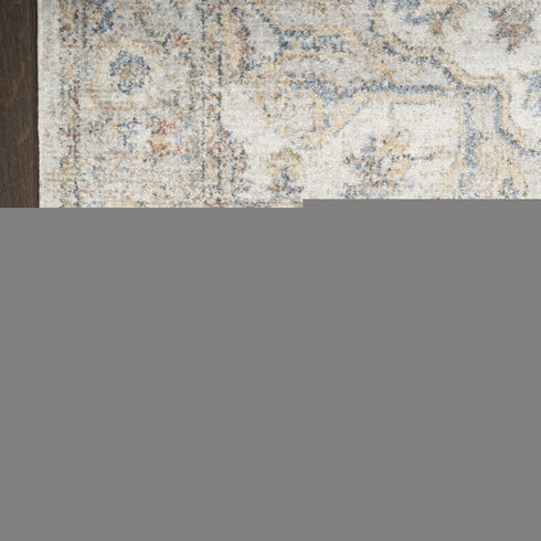 9' X 12' Gray Oriental Power Loom Area Rug