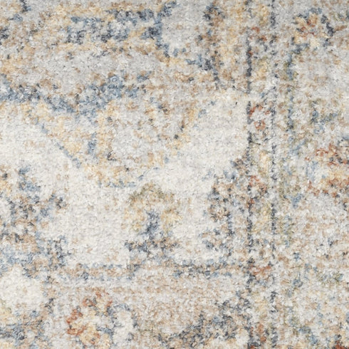 9' X 12' Gray Oriental Power Loom Area Rug