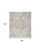 9' X 12' Gray Oriental Power Loom Area Rug