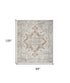 9' X 12' Gray Oriental Power Loom Area Rug