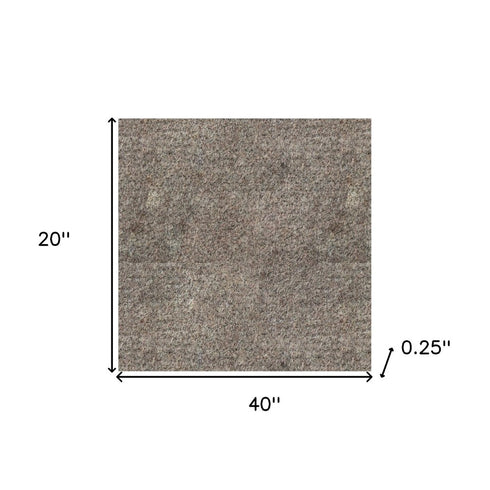 2' x 3' Gray Non Slip Rug Pad