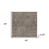 2' x 3' Gray Non Slip Rug Pad