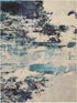 9' X 12' Ivory Abstract Power Loom Area Rug