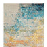 10' Blue And Gray Abstract Runner Rug