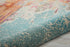 10' Blue And Gray Abstract Runner Rug