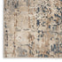 10' Beige and Ivory Abstract Power Loom Runner Rug