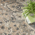 7' X 10' Ivory Floral Power Loom Area Rug