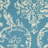 8' X 10' Blue Damask Power Loom Area Rug