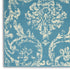 8' X 10' Blue Damask Power Loom Area Rug