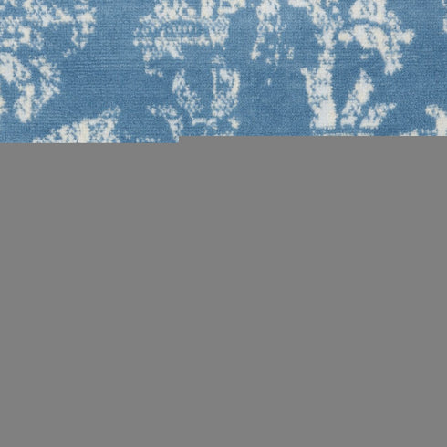 8' X 10' Blue Damask Power Loom Area Rug