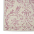 7' Cream Damask Power Loom Runner Rug