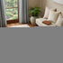 7' Cream Damask Power Loom Runner Rug