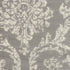 8' X 10' Gray Damask Power Loom Area Rug