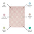 8' X 10' Gray Damask Power Loom Area Rug