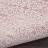 7' Pink Floral Power Loom Runner Rug