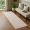 7' Pink Floral Power Loom Runner Rug