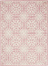 8' X 10' Pink Floral Power Loom Area Rug