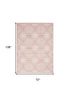 8' X 10' Pink Floral Power Loom Area Rug