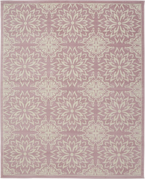 8' X 10' Pink Floral Power Loom Area Rug