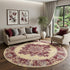8' X 10' Cream Damask Power Loom Area Rug