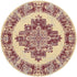 8' X 10' Cream Damask Power Loom Area Rug