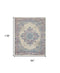 8' X 10' Pink Damask Power Loom Area Rug