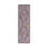 8' Red Floral Power Loom Distressed Washable Runner Rug