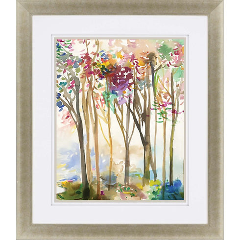 Sunny Path III Gold Framed Print Wall Art