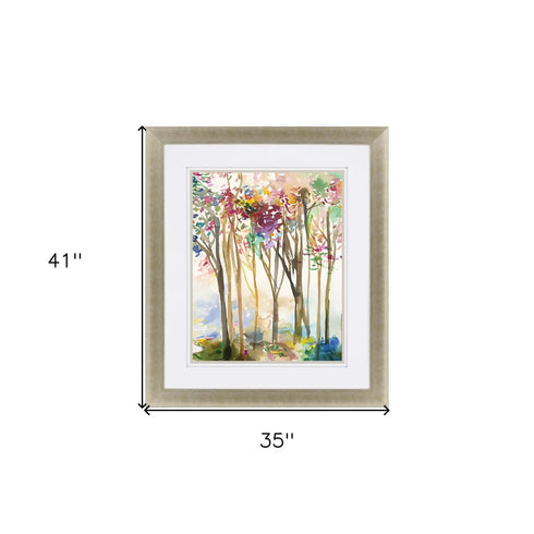 Sunny Path III Gold Framed Print Wall Art