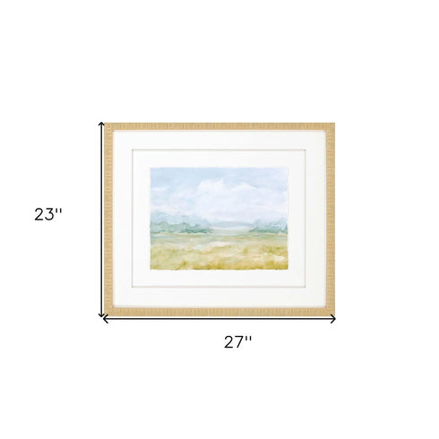 Watercolour II Gold Framed Print Wall Art
