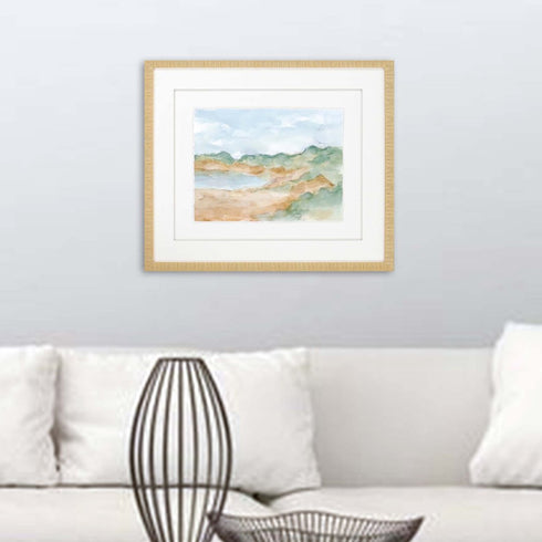 Watercolour IV Gold Framed Print Wall Art