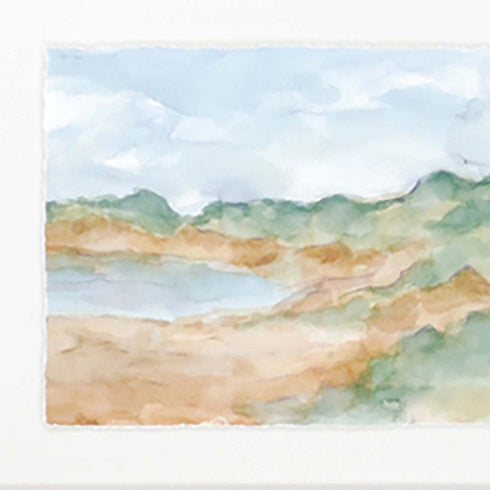 Watercolour IV Gold Framed Print Wall Art