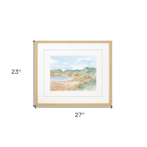 Watercolour IV Gold Framed Print Wall Art