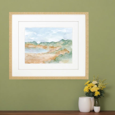 Watercolour IV Gold Framed Print Wall Art
