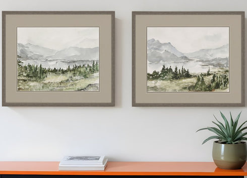 Set Of Two Reservoir Brown Framed Print Wall Art