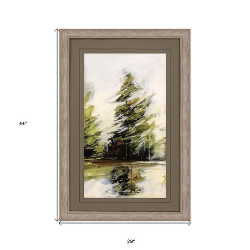 Evergreen Silver Framed Print Wall Art