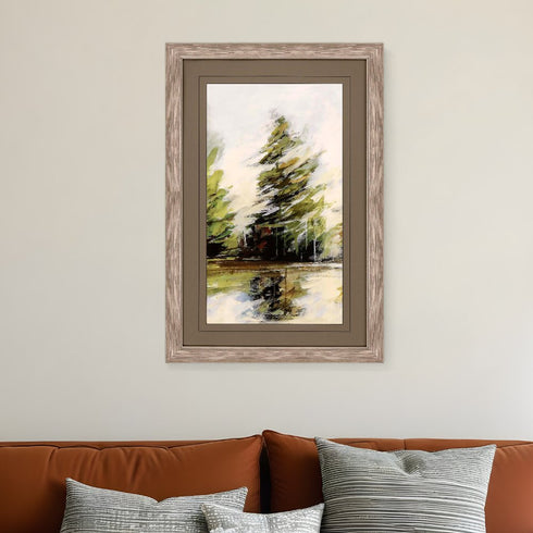Evergreen Silver Framed Print Wall Art
