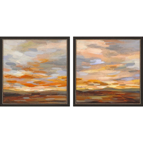 Set Of Two High Desert Sky Black Framed Print Wall Art