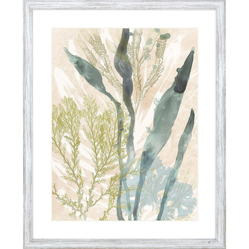 Vintage Ocean Jewels I White Framed Print Wall Art