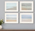 Set Of Four Surf White Framed Print Wall Art