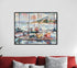 Leschi Evening Black Floater Frame Print Wall Art