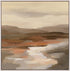 Cinnamon Riverbank I White Floater Frame Print Wall Art