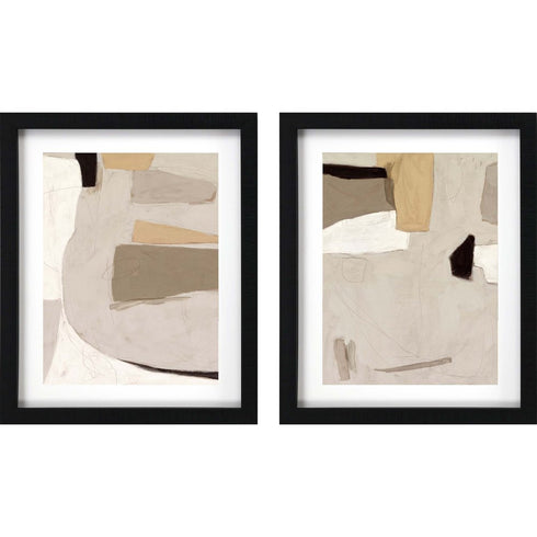 Set Of Two Yukon II Black Framed Print Wall Art