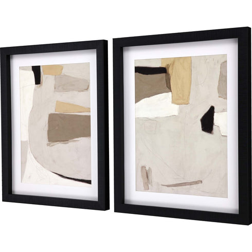 Set Of Two Yukon II Black Framed Print Wall Art